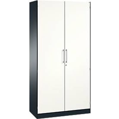 Vleugeldeurkast ASISTO C 3000, 5 ordnerhoogten, B 1000 mm, antraciet/wit