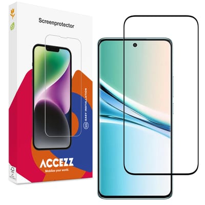 Accezz Screen Protector - Geschikt voor Xiaomi Redmi Note 15 (4G) - Gehard Glass Full Cover