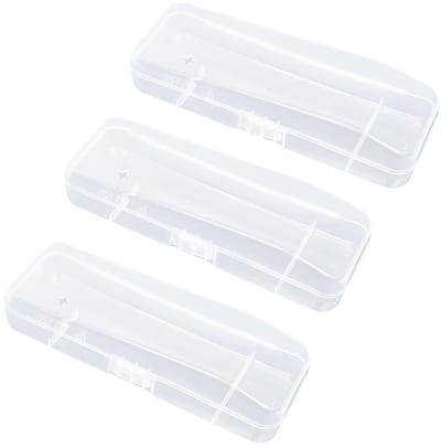 Dailygoods- Scheermes - 3 Stuks - Opbergdoos - Bescherming - Houder - Veiligheidswaarschuwing - Transparant - Scheermeshouder