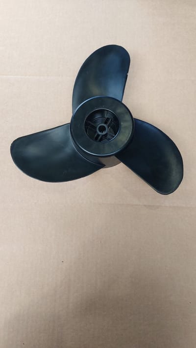 Rhino VX80 Propeller Set – 3‑Blads Polyamide Reserve Propeller incl. Breekpen – Voor Stil Bootmotor / Fluistermotor