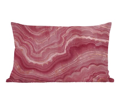 Sierkussens - Kussentjes Woonkamer - 60x40 cm - Roze - Geode - Stenen - Agaat
