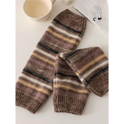 1 Paar Dames Winter Gebreide Beenwarmers, Ademende Losse Warme Streetwear Casual Laars Manchetten Cover Voor Dagelijks Gebruik Beenhoezen One Size gray