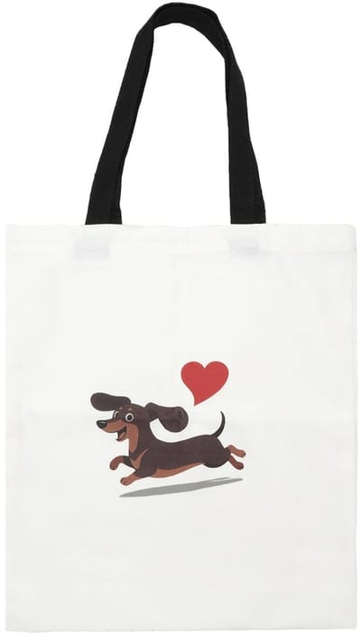 Dailygoods- Boodschappentas grote inhoud - Herbruikbaar - Draagbaar - Toilettas - Canvas - Voor dierenliefhebbers - Tas