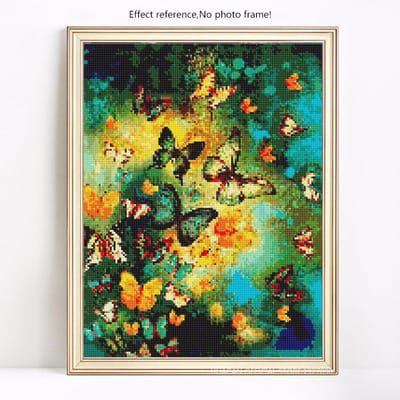 Peinture diamant 5d de papillons, mosaïque de papillons, photos de loisirs et d'artisanat, nouvel arrivage 20X30 black