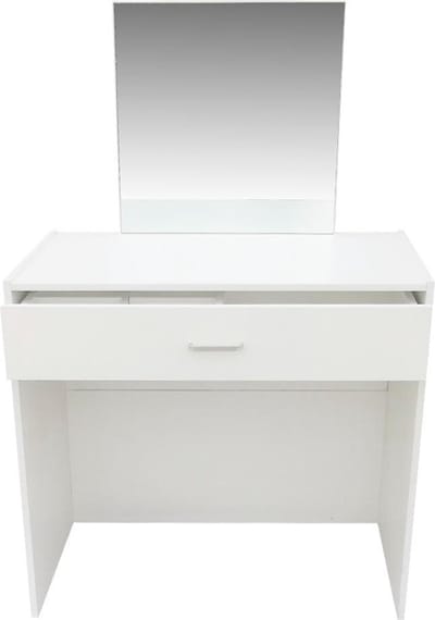 Kaptafel - make up visagie opmaaktafel - met spiegel en lade - wit