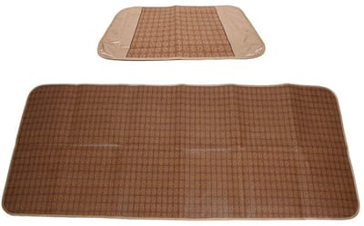 Opvouwbare bamboe mat voor studenten - Zomermat voor enkele en dubbele slaapzaal - Rotanmat - 195 x 80 cm - Comfortabel en duurzaam - Lichtgewicht en draagbaar.