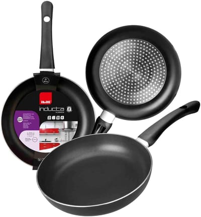Koekenpan Inducta - Koekenpan - Koken op Inductie - Antiaanbaklaag - 22 cm - Zwart