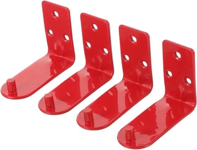 Brandblusser Beugel - Wandhaak Houder - Veiligheid Thuis - Eenvoudige Installatie - 7 x 5.3 cm - Rood