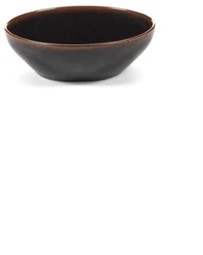 Serax Uncharted Out of Lines bowl 15.5x13cm H5.7cm zwart bruin