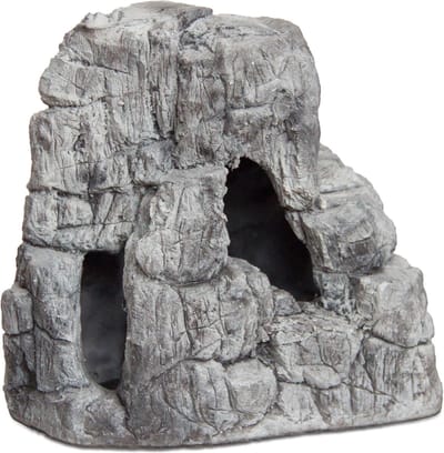 CeramicNature Rock grijs schuilrots voor aquarium en terrarium | 5 maten SH-28 30x17x32cm