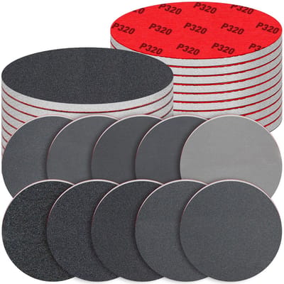 Dailygoods- Schuurpadjes 150 mm - Set van 20 Stuks - Gemengde Korrel - Nat/Droog Gebruik - Aluminiumoxide - Flexibel Schuurpapier
