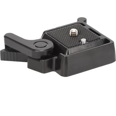 QR40 Aluminiumlegering Zwart Universele Snelkoppelingsplaat Klembevestiging voor Camera Statief Balhoofd gray