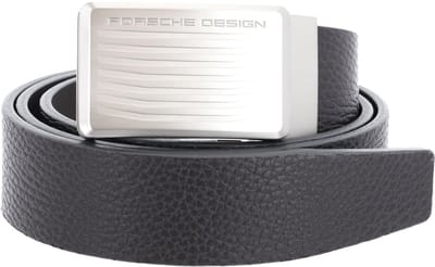 PORSCHE DESIGN Leren riem Roadster Business Belt Buckle 3,5 W85 Anthracite donkergrijs