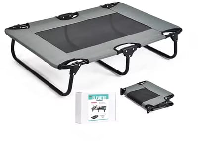 Hondenstretcher Outdoor - Honden Katten Stretcher - Hondenbed Hangmat - Uitklapbaar - Draagbaar - Luchtdoorlatend - 125 x 83 cm - Tot 15kg