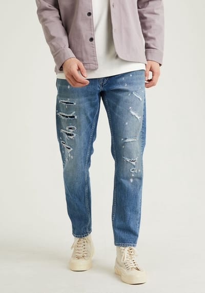 Chasin' Jeans Relaxte fit jeans Ash Brinkley Blauw Maat W28L32