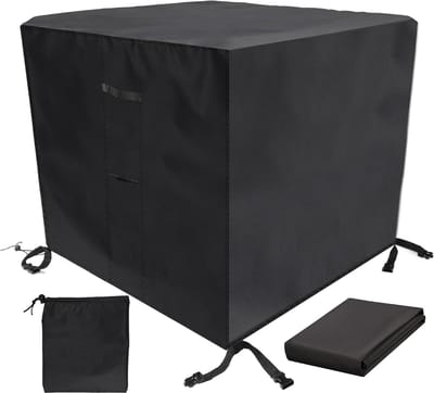 Famanu – Afdekking voor tuinmeubelen - 60 x 60 x 60 cm - beschermhoes - waterdicht - winddicht - 420D Oxford - met trekkoord - ventilatieopeningen