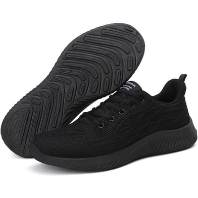 Hardloopschoenen Heren Mesh Ademend Outdoor Comfortabel Plat Vetersluiting Casual Wandelschoenen Nieuwe Goedkope Sneakers voor Heren 39 zwart