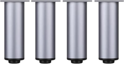 Metalen tafelpoten - Meubelsteunen Kastpoten - Meubels Verhogen - Verstelbaar Ontwerp - Set van 4 - Aluminiumkleur