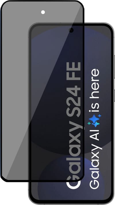 Privé Screenprotector geschikt voor Samsung Galaxy S24 FE Screenprotector - Privacy Beschermglas - Privacy Proteqt+