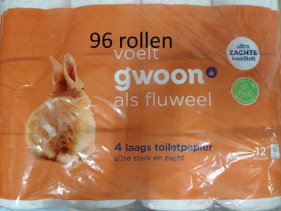 Gwoon G'woon - Toiletpapier 4-laags - 96 rollen
