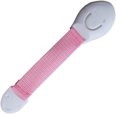 Baby veiligheidsslot - Kastsloten - Kasten beveiligen - Sterke lijmbevestiging - 20 cm lengte - Roze