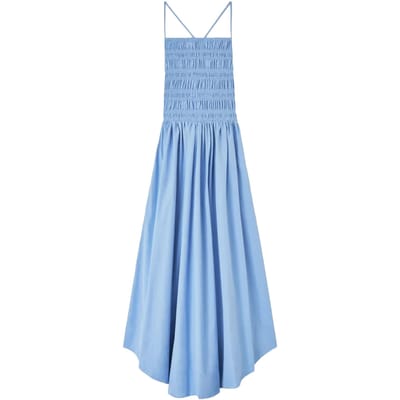 Ganni Jurken Blauw