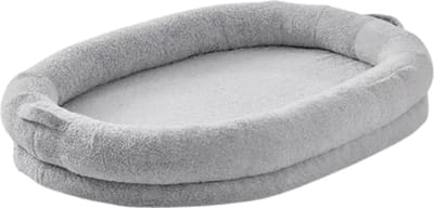 Tumex - Human Dog Bed - Hondenbed voor Mensen - Orthopedisch Schuim - 183x122x25cm - Met Wasbare Hoes - Inclusief Handvatten - Grijs