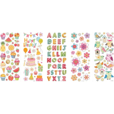 Briljante sticker "Het hele jaar door", 5 vellen
