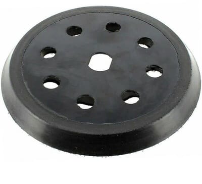 Schuurschijf Klittenband - Steunschijf Polijstschijf - Schuren en Polijsten - 8 Stofgaten - 125 mm - Zwart