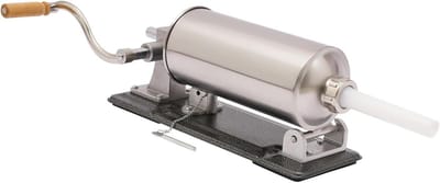 Worst Vulmachine - Vlees Vuller - Zelf Worst Maken - Horizontaal Ontwerp - 4 Liter Capaciteit - Zilver