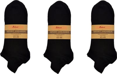 Belucci Sport Sneakersokken 9 Paar Zwart Maat 35/38