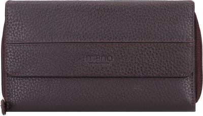 mano Don Tommas Portemonnee Leer 17,5 cm - Dames - Horizontaal - braun