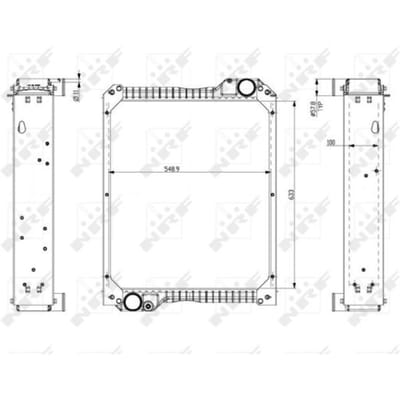 Radiator, motorkoeling NRF 54075