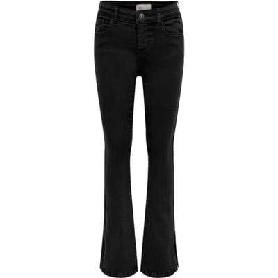 Only Koghus flared slit dnm black denim