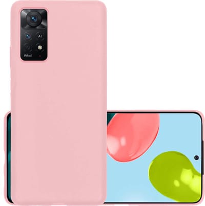 Hoesje - Geschikt voor Xiaomi Redmi Note 11s - Sterk & Shockproof - Hoes Cover - Siliconen Case - Lichtroze