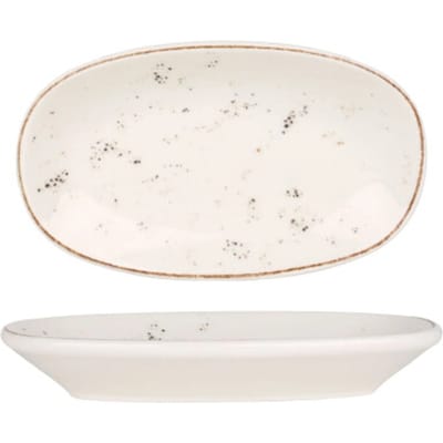 Bonna Serveerschaal - Grain - Porselein - 15x8.5 cm - set van 4