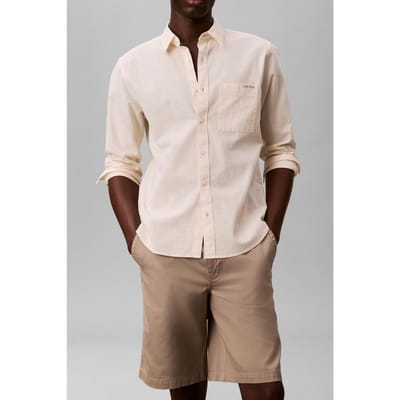 Calvin Klein 90s Baggy Cotton Shorts Vintage Khaki Größe: W31 | Kurze Sporthosen Outlet | Herren | Braun