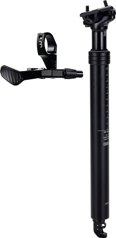BBB Cycling LiftPost Verstelbare Zadelpen Dropper Post Ø31.6 mm - Zadelpen met Afstandsbedieningshendel - 518 mm - Gecertificeerd voor: Ebike, MTB & Racefiets - BSP-51