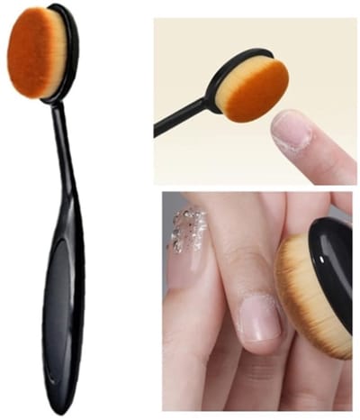 Make-upkwasten/nagelborstel-Dagelijkse make-upborstel (zwart) - Zachte nagelkunststofverwijderingsborstel, gebruikt voor het reinigen van nagels, make-uptool