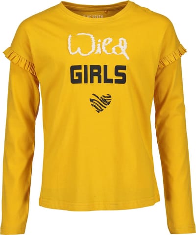 Blue Seven Meisjes T-shirt - okergeel - Maat 152