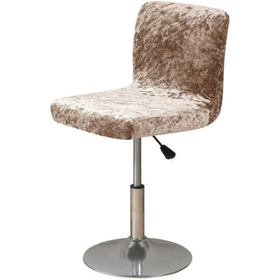 Housse de chaise pivotante en tissu brillant, housse de petite taille pour tabouret de bar à dossier court, velours doré et diamant, décoration de maison, housse de siège de tabouret 1 piece