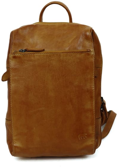 Bear Design Sil Leren Rugzak - Okergeel