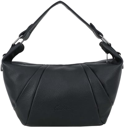 Fritzi aus Preußen schoudertas Croissant Hobo Bag Grainy Black zwart