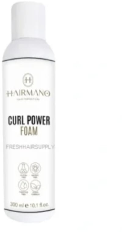 Hairmano Curl Power Foam 300ml – Krullen Mousse – Anti Pluis – Volume & Definitie – Sulfaatvrij & Siliconenvrij