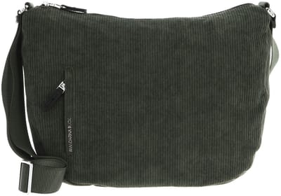MANDARINA DUCK schoudertas Hunter Velvet Hobo Bag Pirite donkergroen