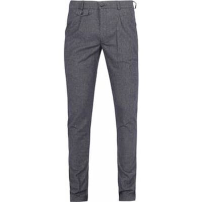 Suitable Chino broek Pico Pleat Donkerblauw (navy) - Maat 98 - Heren - Mannen broeken