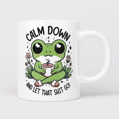 Creasowl® - Kikker - Koffiemok met spreuk - Cadeau voor vrouw - Koffie mok - Grappige cadeaus - Cadeau voor vriendin - Kado Mindset - Grappige mok - Cadeautje voor haar - Mokken en bekers - Verjaardag cadeau - Koffiekopjes - Mok met tekst