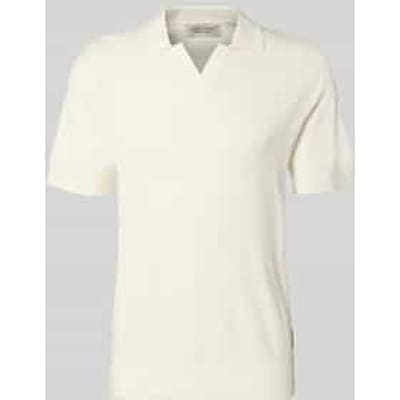 regular fit knitwear-poloshirt met structuurpatroon model 'MOSVIK'