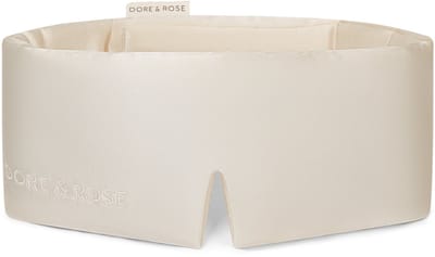 Dore & Rose - Slaapmasker - Oogmasker - Zijden Slaapmasker Voor Mannen en Vrouwen - Deep Sleep Mask - Eye Mask - Verduisterend - Wallen - Champagne - Nº 29 Joie de Vivre