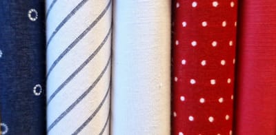 Zakdoeken rood dessin 5 pack